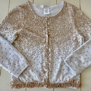 NWOT La Rok Cashmere Blend Cropped Cardigan